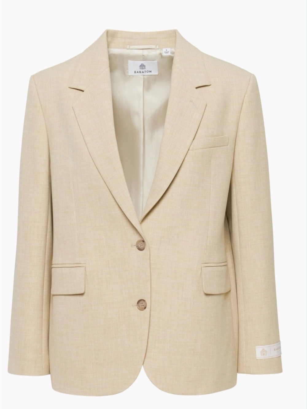 Aritzia New Agency blazer Heather Oat - size xs